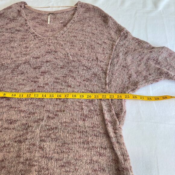 FREE PEOPLE Stella Softly Oversized Alpaca Mohair Blend Mauve Sweater - Picture 6 of 7